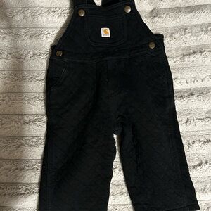 Carhartt Quilted Overalls in Classic Black